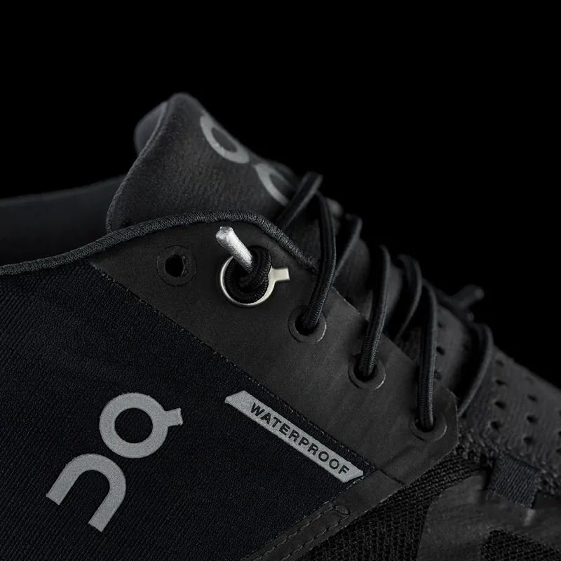 ON Mens Cloud Waterproof Shoe - Black-Lunar-5